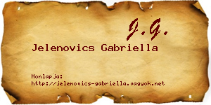 Jelenovics Gabriella névjegykártya